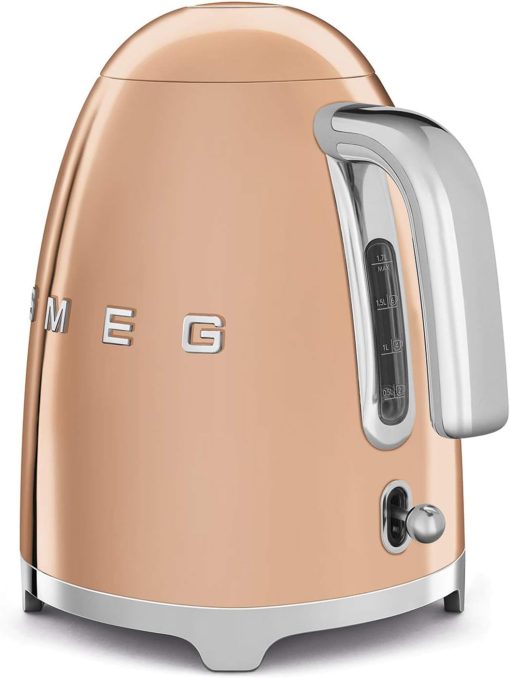 Smeg, Bouilloire électrique KLF03PGEU 1,7 L, Filtre Anticalcaire Lavable, Arrêt Automatique de Sécurité, Indicateur de Niveau d'Eau, Base Antidérapante, Range Cordon, Puissance 2400W, Vert d'Eau - Image 33