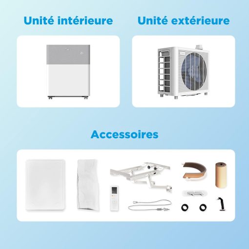 MIDEA Climatiseur PortaSplit Mobile Silencieux 4-in-1| 12000 BTU | Chauffage et Climatisation Portable Prêt à Poser 3,5kW- Clim Mobile avec rafra?chisseur, déshumidificateur, chauffage,ventilateur - Image 10