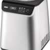 Unold Uno 48825 Sorbetière – Compresseur auto-refroidissant, entièrement automatique, 135 W, refroidissement à -35 °C, écran LCD, récipient en acier inoxydable, minuterie, compresseur