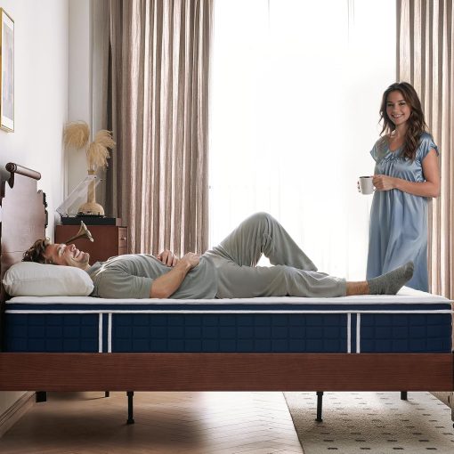Inofia Ace Hybrid Firm Mattress 140 x 200 cm H4 Firm Mattress with Breathable Memory Foam and Independent Bagged Springs, 7 Ergonomic Zones, Extra Comfort for Adults and Children - Image 7