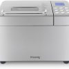 H.Koenig BAKE440 Bread Machine, 15 Programmes, 3 Bread Sizes, Up to 1 kg of Bread, Start Preselection/Keep Warm Function, Cereal Dispenser, Removable Container, Non-Stick Coating, LCD Display, 600 W