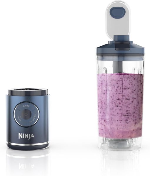 Ninja Blast Max, Portable Blender + Twist & Go, Personal Smoothie, Blend, Ice Crush, 3 Programs, Cordless, 22 oz removable Vessel, Dishwasher Safe, Leakproof, Navy, BC251NV - Image 8