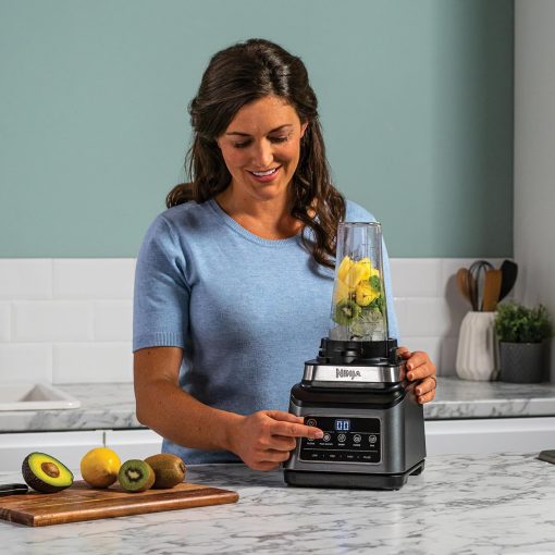 Ninja 3-in-1 Food Processor and Blender with 5 Programs: Mixer, Mixer Max, Chop, Mix, Puree, Bowl 1.8L, Jug 2.1L, Cup 700ml, 1200W, Dishwasher Safe, Auto-iQ, Black BN800EU - Image 6