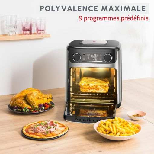 Moulinex Easy Fry air fryer, multicuiseur et four, 15 L, 9 programmes, friteuse sans huile, 3 niveaux de cuisson, compact, extra crisp, noir, AL556DF0 - Image 19