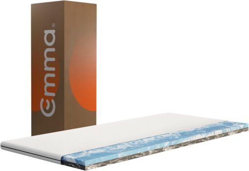 Emma Premium Mattress Topper 80 x 200 cm, 6 cm Thick, HRX Foam Reversible for Customised Comfort, Breathable and Washable with UltraDry Cover - Image 6