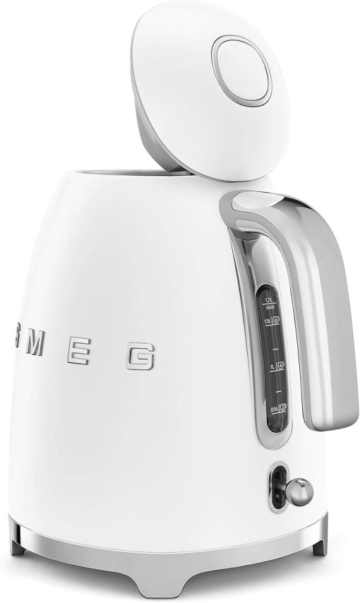 Smeg, Bouilloire électrique KLF03PGEU 1,7 L, Filtre Anticalcaire Lavable, Arrêt Automatique de Sécurité, Indicateur de Niveau d'Eau, Base Antidérapante, Range Cordon, Puissance 2400W, Vert d'Eau - Image 76