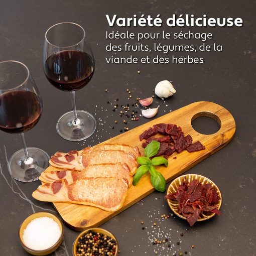 Vita5 Nobel Pro6 Food Dehydrator with 6 Stainless Steel Trays - Dehydrator with 24-Hour Timer and Temperature 35-75°C - Dehydrator for Meat, Fruit, Mushrooms - 650W Food Dehydrator - Image 22