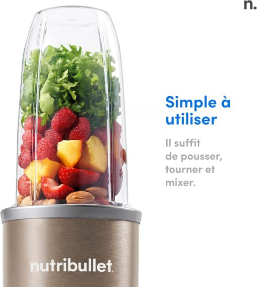 nutribullet Pro 900, Electric Blender, Chopper, Smoothie Blender, Multifunctional, Power 900 Watts, NB904CP, Champagne - Image 43