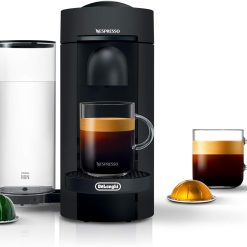 Nespresso Vertuo Plus Deluxe Coffee and Espresso Maker by De'Longhi, Matte Black