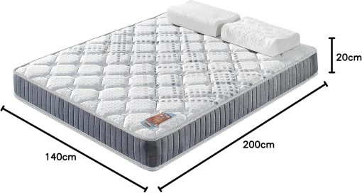 November- Matelas Eliha 120x190cm- Technologie Hybrid: Ressorts ensachés + Mousse HDensité-épaisseur 20cm- Soutien Tonique & indépendance de Couchage- Label SANITIZED(Anti bactérien/acarien) - Image 10