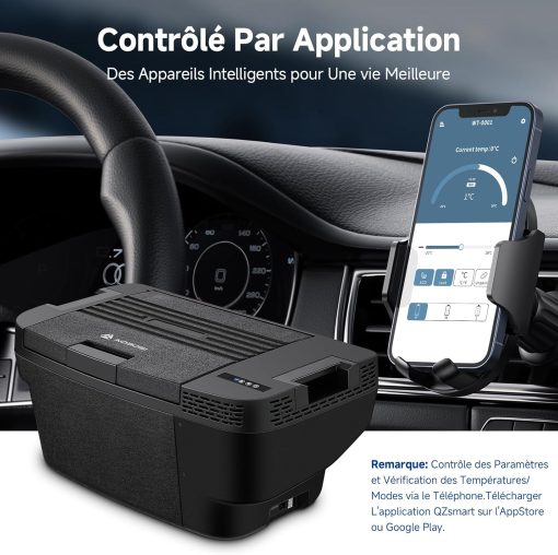 AAOBOSI 46 L Glaciere a Compression, Glaciere Electrique Double Zone, 12 V/24 V et 100-240 V Frigo Camping, -20 ℃ à 20 ℃, pour Voiture, Camion, Bateau, Camping-Car - Image 36