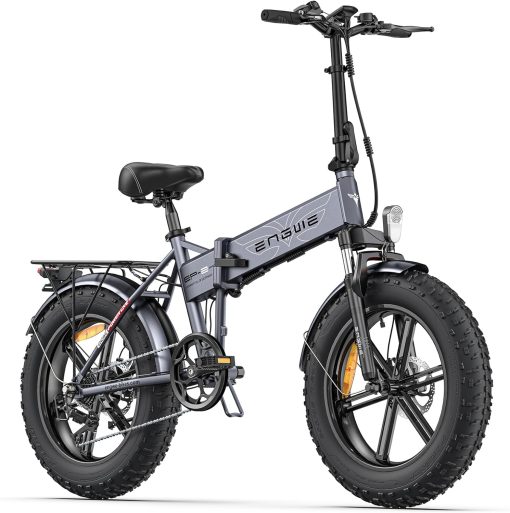 ENGWE EP-2 Pro Vélo électrique Pliable 20 × 4.0 Fat Bike Electrique 7 Vitesses avec Batterie Amovible 48V 13Ah Autonomie 120km Tout-Terrain & VTT & Plage & Neige - Image 3