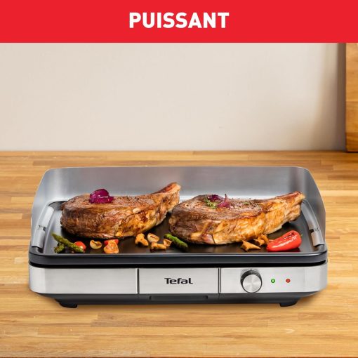 Tefal Plancha Electrique Maxi Plancha XXL 10/12 Personnes Plancha Intérieur Et Extérieur Inox CB690D12 - Image 5