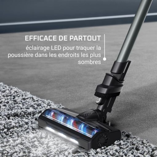 Rowenta X-Pert 7.60 Aspirateur Balai sans fil, Ultra Léger, Puissant 140W, Polyvalent, Autonomie 45min, Efficace tous Types de Sols RH6A33WO, Noir - Image 7