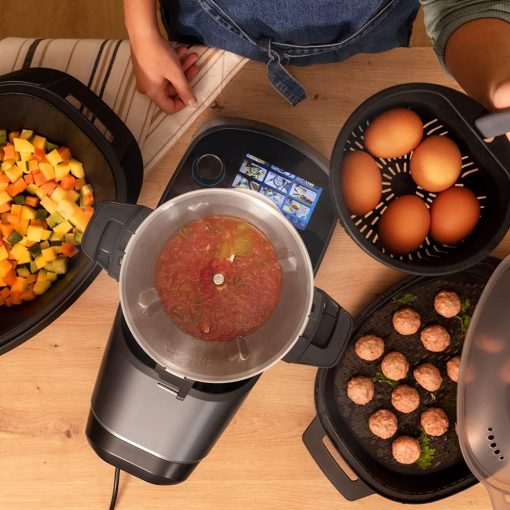 Cecotec Robot de Cuisine Mambo Black. 23 Fonctions, 10 Niveaux de Température, 1700W, 2,5 kg de Pate, Cruche de 3,3L, 10 Vitesses, Minuterie, Température Réglable de 37 °C à 120 °C - Image 52