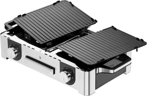 WMF Master-Grill électrique, 2400W, Grande surface 28x50cm, Revêtement antiadhésif, Plaques amovibles compatibles lave-vaisselle, Inox 18/10 Cromargan, Lono 0415280011 - Image 8
