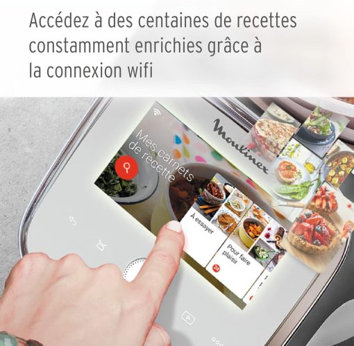 Moulinex, I-Companion Touch, 17 functions, Connected, Recipes on the screen, Capacity XL 10 people, Grey, Made in France, HF934510 - Image 5