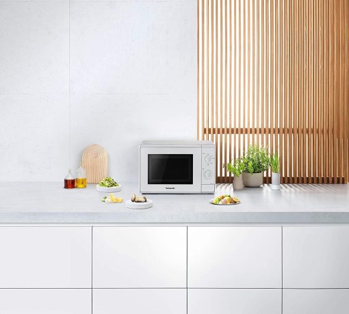 Panasonic NN-E20JWMEPG Microwave Oven with Glass Turntable, 20L, 800W, Defrost, 5 Power Levels, Timer, White - Image 9