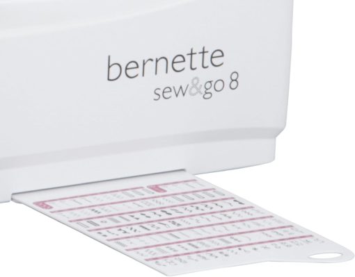 Bernette Sew&GO8 Machine à coudre ordinateur avec 197 programmes de couture, bras libre, écran multifonction, couture, patchwork, matelassage, White - Image 3